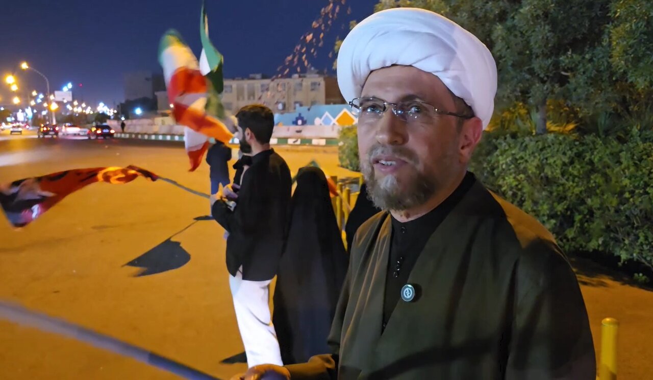 فیلم | روحانی عراقی: در مسیر حرم تا حرم برایم مشایه هست / حضور در خیابان با پرچم ایران، تکلیف شرعی است