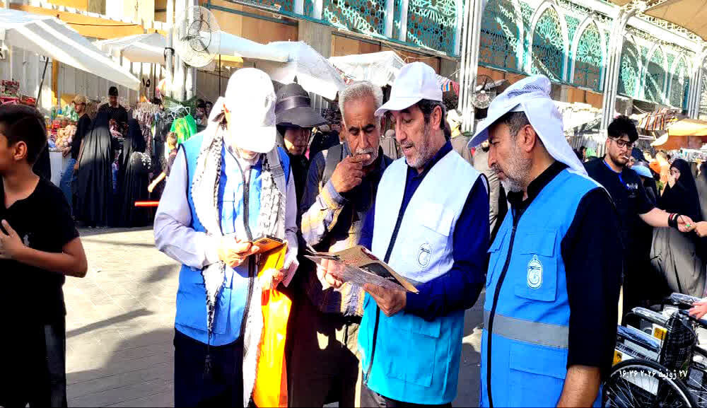 استقرار ۲۴ خادم واحد امور گمشدگان حج و زیارت کاشان در کربلا