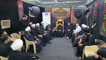 فیلم | حضور نمایندگان حوزه علمیه جهت بازدید از مواکب اربعین و عرض خداقوت و شنیدن دغدغه‌های مبلغین حاضر در میدان