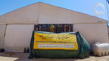 فیلم| روزانه هزار زائر مهمان موکب امامزادگان اردستان