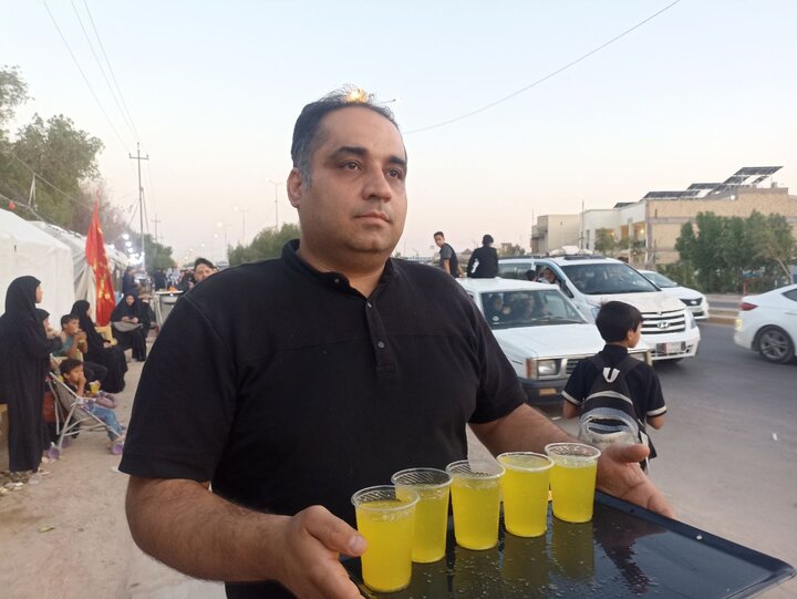حوزه /تداوم خدمت رسانی موکب بین‌المللی عبرات حوزه علمیه استان قزوین برای زائران پیاده اربعین حسینی