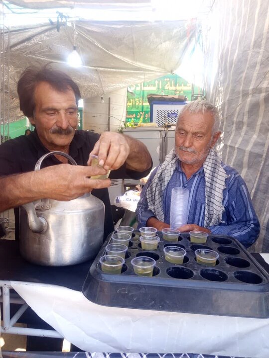 تصاویر /خدمت رسانی مواکب استان قزوین در مسیر نجف به کربلای معلی