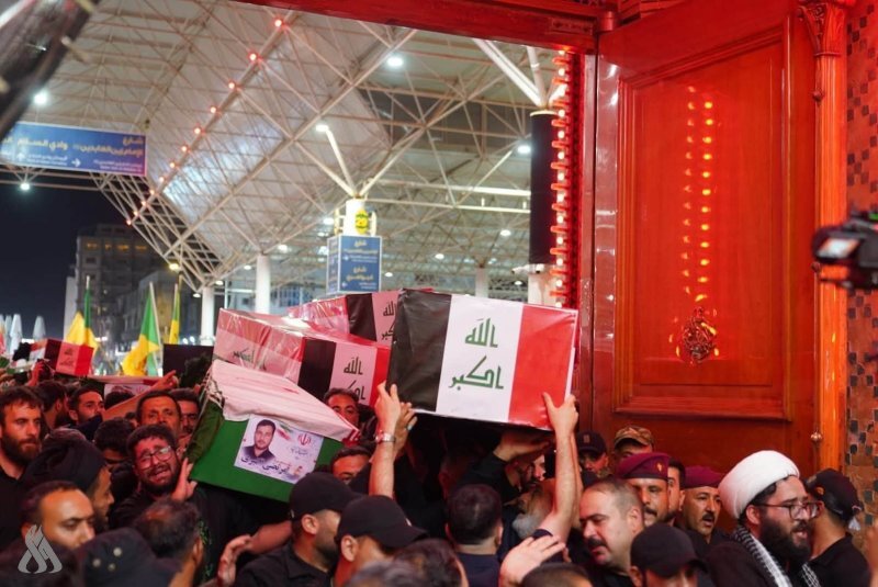 تشييع شهداء الحشد الشعبي في النجف الأشرف وسط حضور واسع (صور)