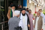 علامہ افتخار نقوی کی منصورہ آمد، مرحوم امیر العظیم کی وفات پر جماعت اسلامی کی قیادت سے اظہار تعزیت