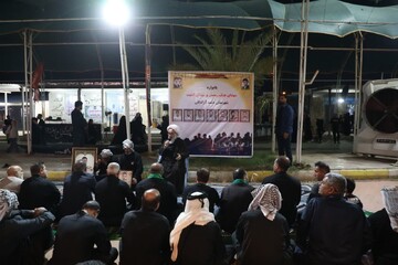 تصاویر/ بازدید عضو مجلس خبرگان رهبری از مواکب پایانه مرزی چذابه