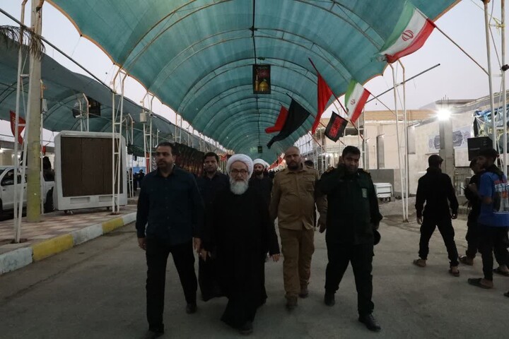بازدید عضو مجلس خبرگان رهبری از مواکب پایانه مرزی چذابه