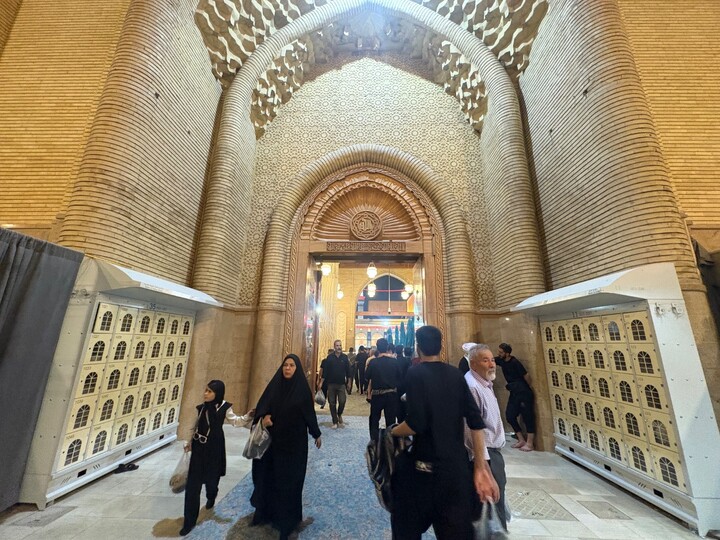 تصاویر/ حال و هوای زئران اربعین در کوفه