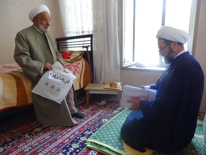 تصاویر/ دیدار مدیر مرکز خدمات حوزه علمیه اردبیل با روحانیون معمر اردبیل