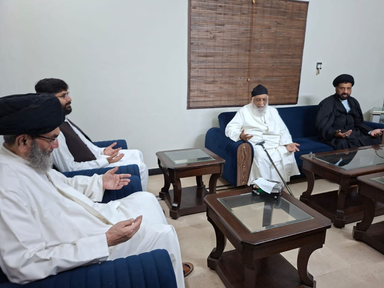 آیت الله حافظ ریاض نجفی کی قائدِ ملّت جعفریہ سے ملاقات/اہلیہ کے انتقال پر اظہارِ تعزیت