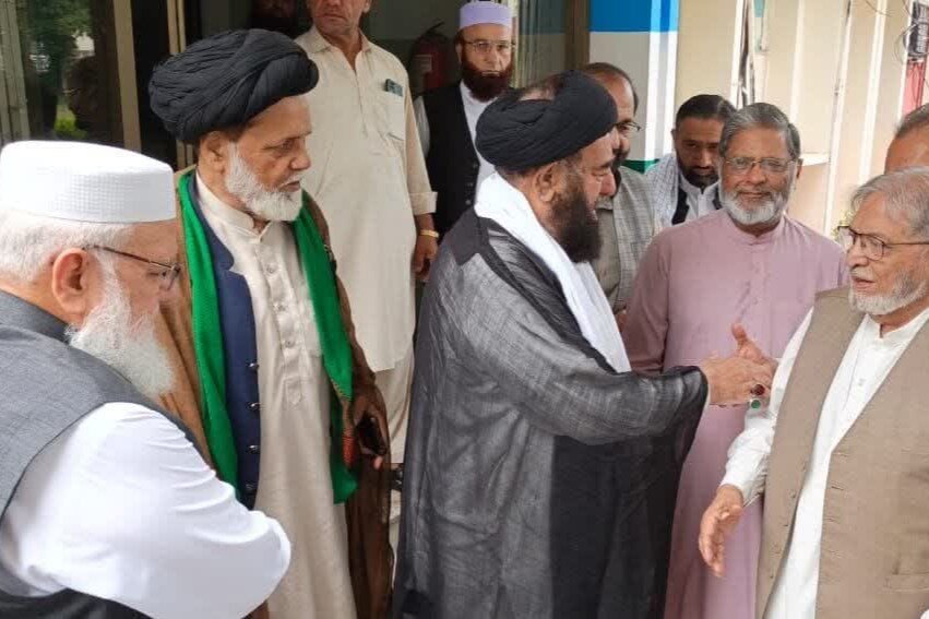 علامہ افتخار نقوی کی منصورہ آمد، مرحوم امیر العظیم کی وفات پر جماعت اسلامی کی قیادت سے اظہار تعزیت