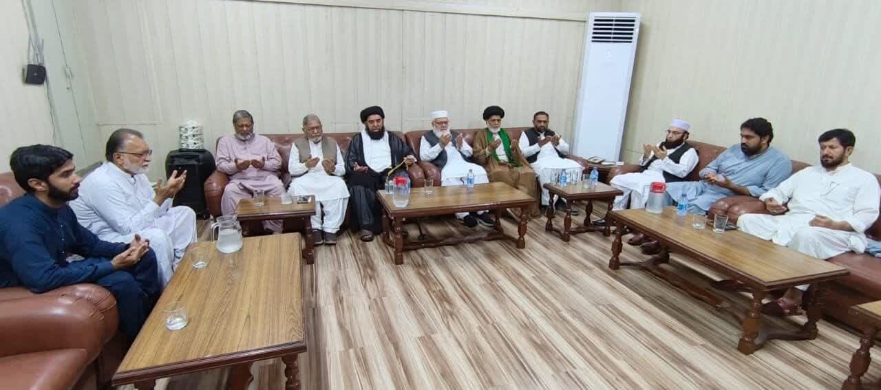 علامہ افتخار نقوی کی منصورہ آمد، مرحوم امیر العظیم کی وفات پر جماعت اسلامی کی قیادت سے اظہار تعزیت