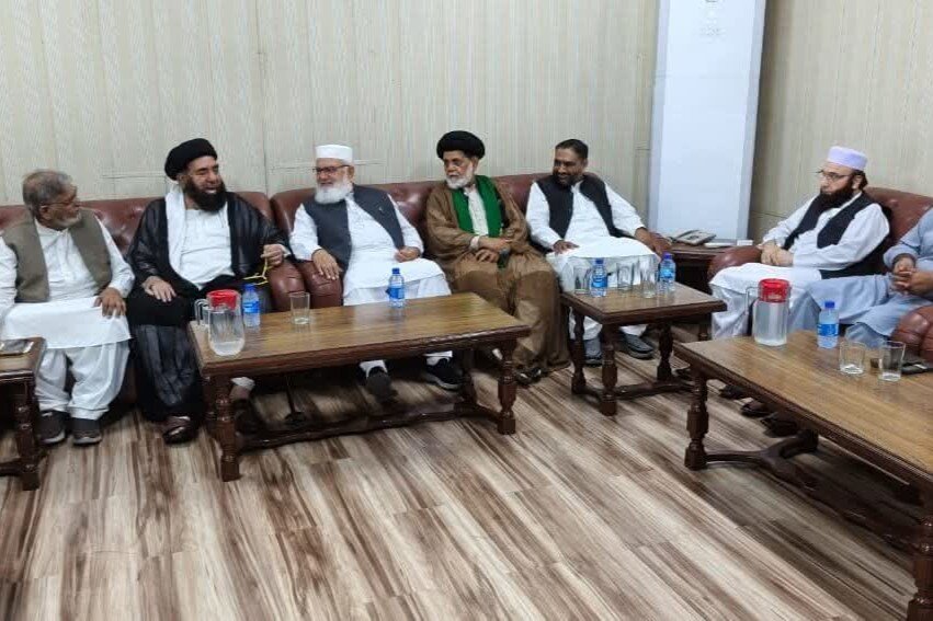 علامہ افتخار نقوی کی منصورہ آمد، مرحوم امیر العظیم کی وفات پر جماعت اسلامی کی قیادت سے اظہار تعزیت