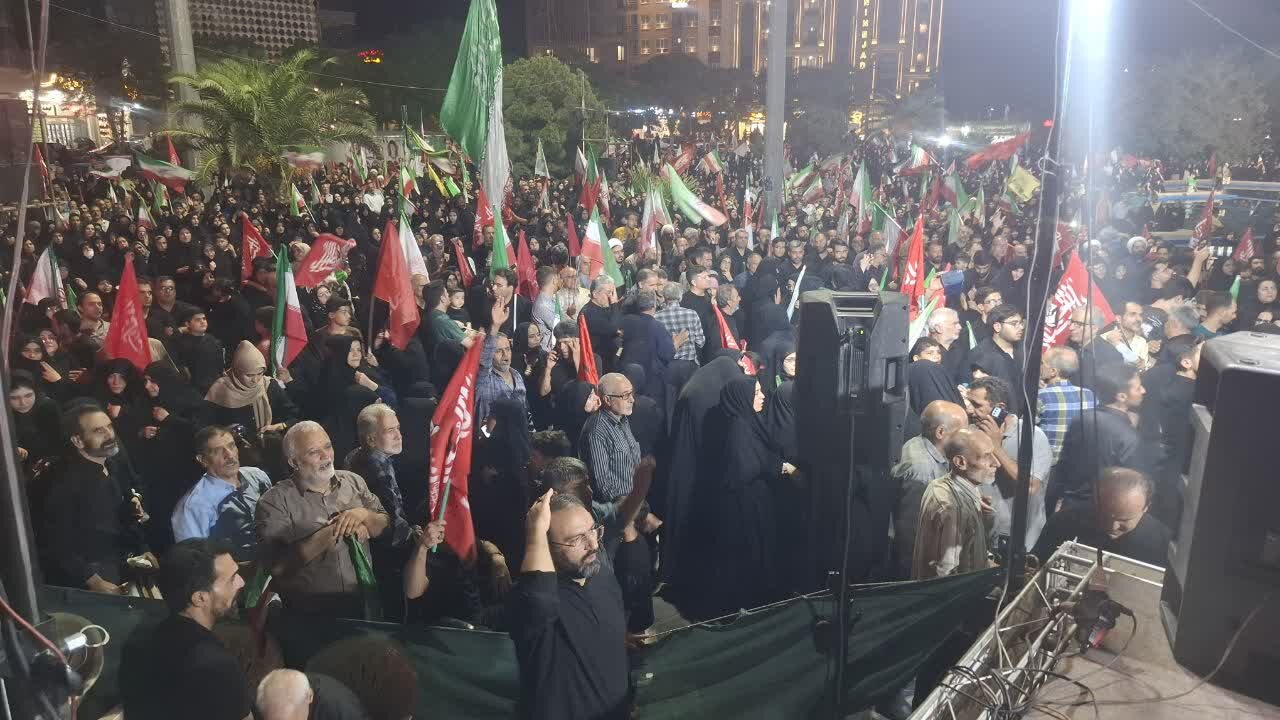 مراسم وداع با شهدای پاسدار امنیت اربعین حسینی شهرستان کاشان برگزارشد