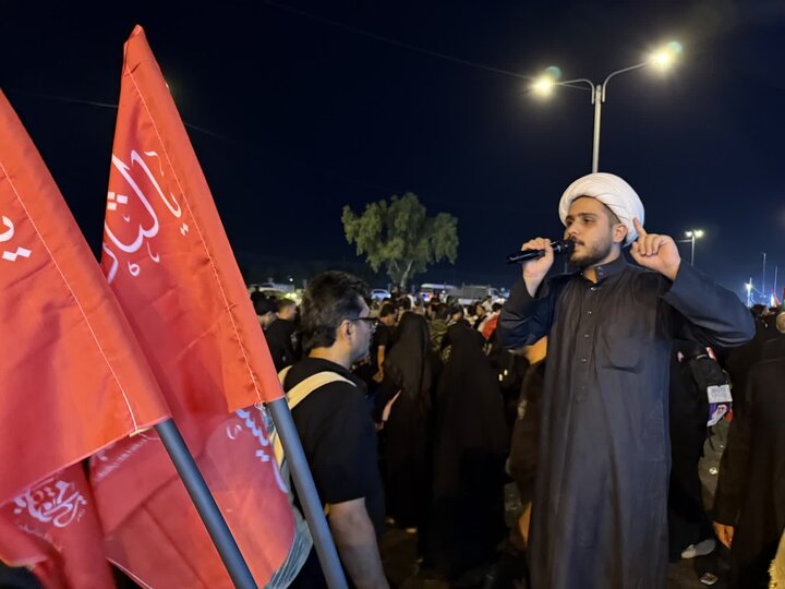 تصاویر/ جلوه‌های خدمت‌رسانی مبلغان حوزه علمیه خراسان در مسیر پیاده‌روی اربعین