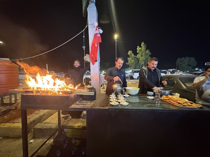 تصاویری از مسیر پیاده‌روی نجف به کربلا