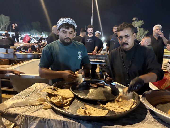 تصاویری از مسیر پیاده‌روی نجف به کربلا