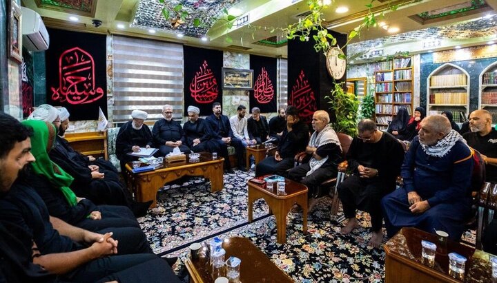 دیدار هیئت هایی از کشور های مغرب عربی با نماینده آیت الله العظمی سیستانی همزمان با ایام اربعین