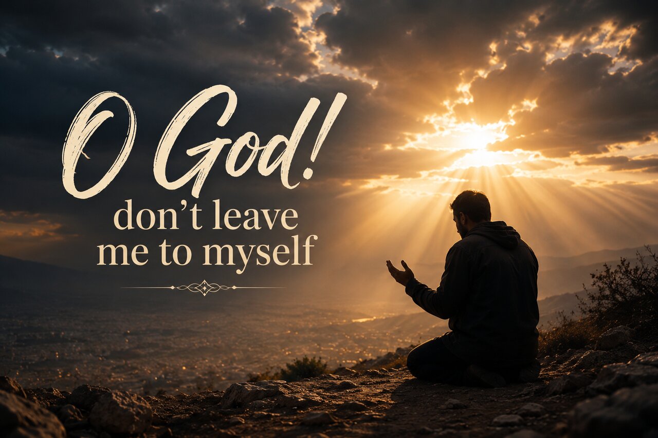 O God! don't leave me to myself