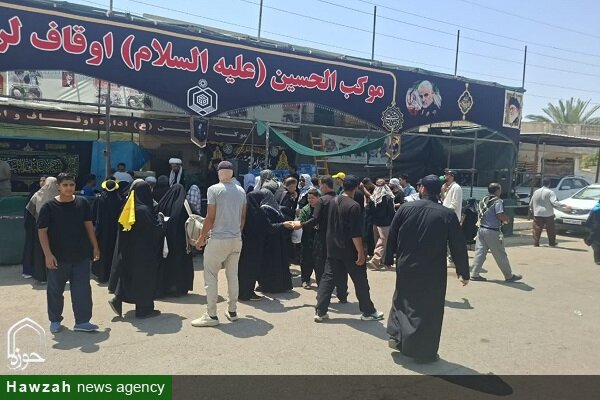خدمت‌رسانی موکب الحسین(ع) اوقاف لرستان به زائران اربعین