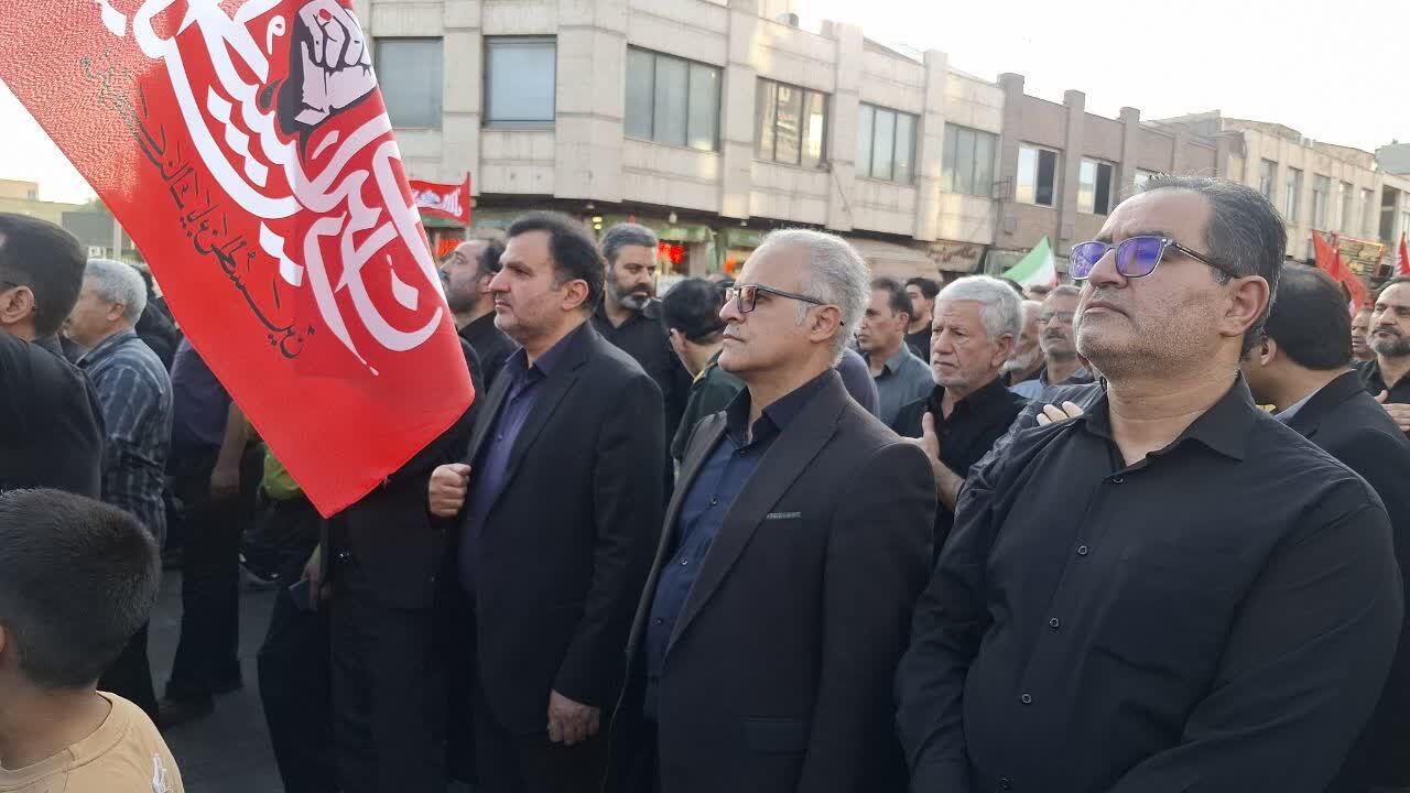 مراسم تشییع شهدای پاسدار امنیت اربعین حسینی شهرستان کاشان برگزار شد