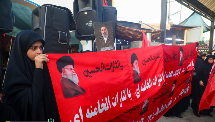 گزارش تصویری +حماسه خون‌خواهی در خیمه‌گاه آستان جمکران در عمود 1090