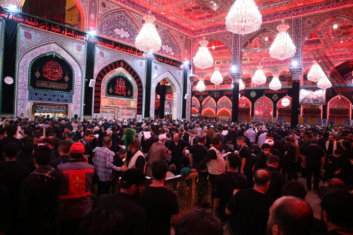 تصاویر/ حال و هوای حرم امام حسین(ع) در آستانه اربعین