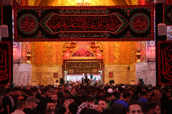 تصاویر/ حال و هوای حرم امام حسین(ع) در آستانه اربعین