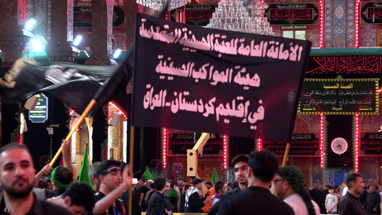 حضور موکب اقلیم کردستان در مراسم اربعین امام حسین (ع) در کربلای معلی + تصاویر