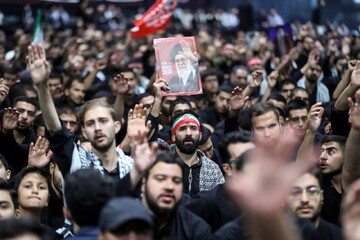تصاویر/ مراسم عزاداری اربعین  حسینی هیئت‌های دانشجویی در جوار محل شهادت رهبر شهید
