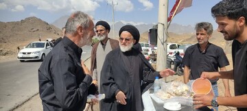 آیین پرشور پیاده‌روی «جاماندگان اربعین حسینی»در نطنز برگزار شد+تصاویر و فیلم