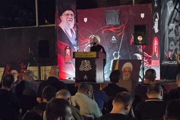 تصاویر/ برگزاری مجلس عزای حسینی به مناسبت اربعین در ضاحیه جنوبی بیروت