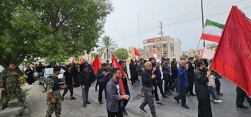 تصاویر/ پیاده‌روی دلدادگان اربعین در کنگان