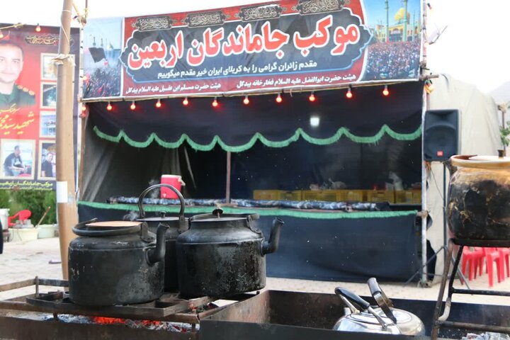 تصاویر/آماده‌سازی مواکب مردمی برای میزبانی از زائران کربلای ایران
