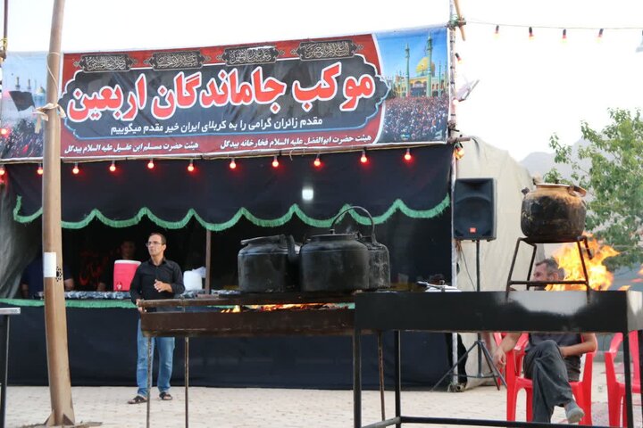 تصاویر/آماده‌سازی مواکب مردمی برای میزبانی از زائران کربلای ایران