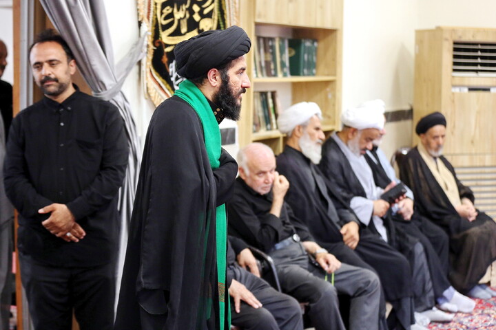 تصاویر/ مراسم عزاداری اربعین حسینی در بیت آیت‌الله العظمی مکارم شیرازی