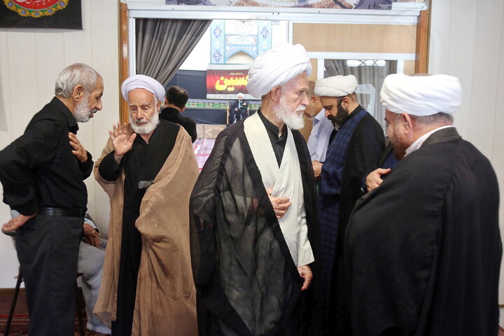 تصاویر/ مراسم عزاداری اربعین حسینی در بیت آیت‌الله العظمی مکارم شیرازی