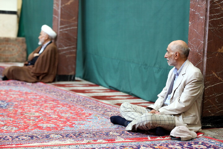 تصاویر/ مراسم عزاداری اربعین حسینی در بیت آیت‌الله العظمی مکارم شیرازی