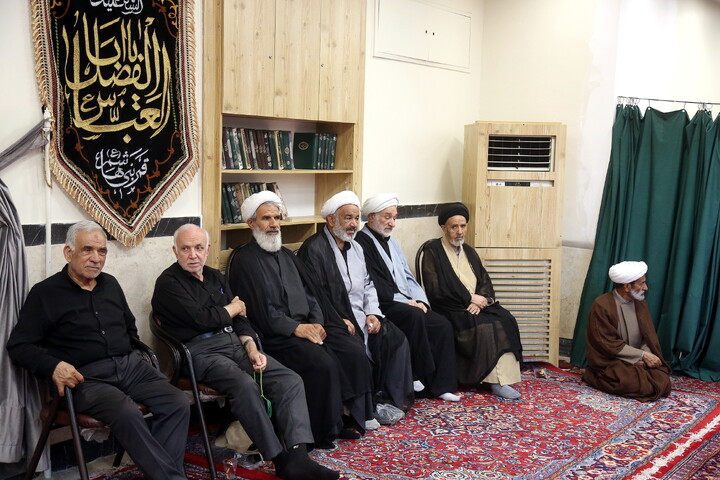 تصاویر/ مراسم عزاداری اربعین حسینی در بیت آیت‌الله العظمی مکارم شیرازی