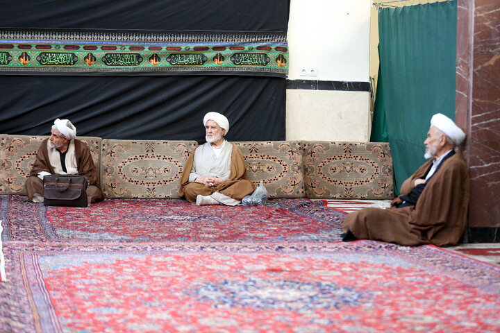 تصاویر/ مراسم عزاداری اربعین حسینی در بیت آیت‌الله العظمی مکارم شیرازی