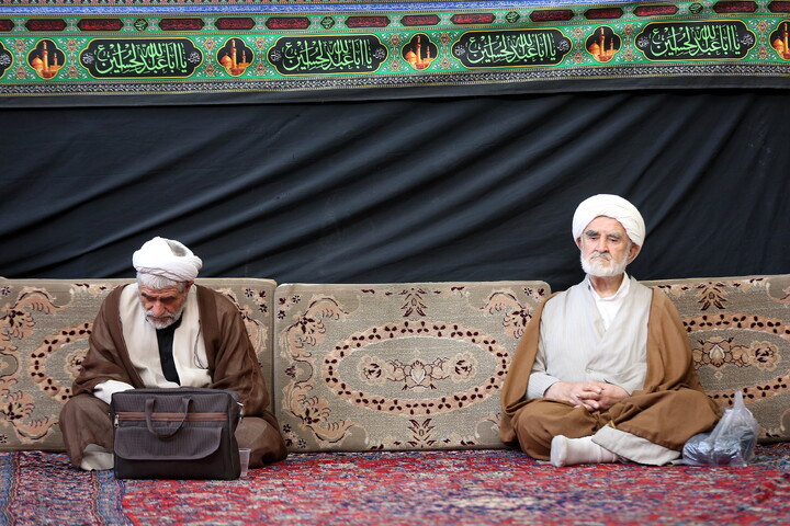 تصاویر/ مراسم عزاداری اربعین حسینی در بیت آیت‌الله العظمی مکارم شیرازی