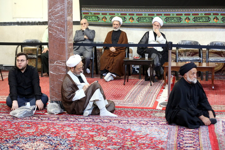 تصاویر/ مراسم عزاداری اربعین حسینی در بیت آیت‌الله العظمی مکارم شیرازی