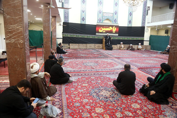 تصاویر/ مراسم عزاداری اربعین حسینی در بیت آیت‌الله العظمی مکارم شیرازی