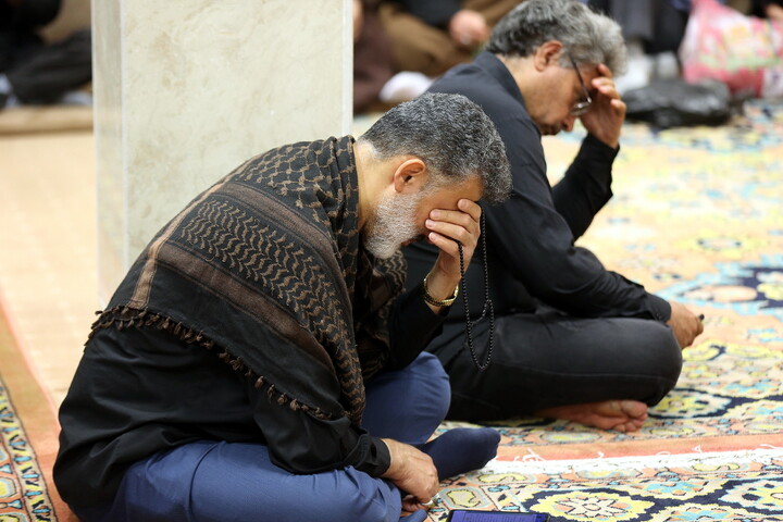 تصاویر/ مراسم عزاداری اربعین حسینی در بیت آیت‌الله العظمی جوادی آملی