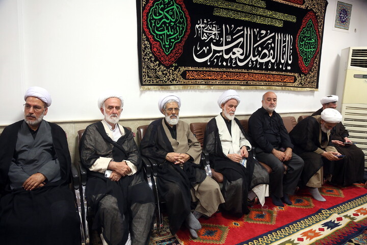 تصاویر/ مراسم عزاداری اربعین حسینی در بیت آیت‌الله العظمی جوادی آملی