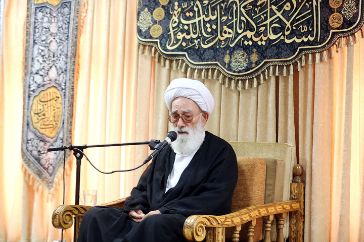 تصاویر/ مراسم عزاداری اربعین حسینی در بیت آیت‌الله العظمی جوادی آملی