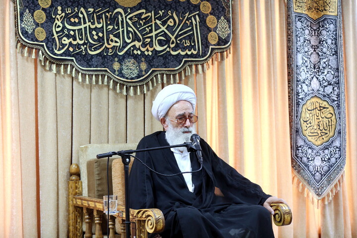 تصاویر/ مراسم عزاداری اربعین حسینی در بیت آیت‌الله العظمی جوادی آملی