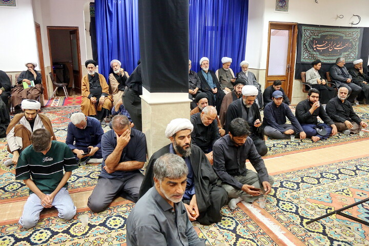 تصاویر/ مراسم عزاداری اربعین حسینی در بیت آیت‌الله العظمی جوادی آملی