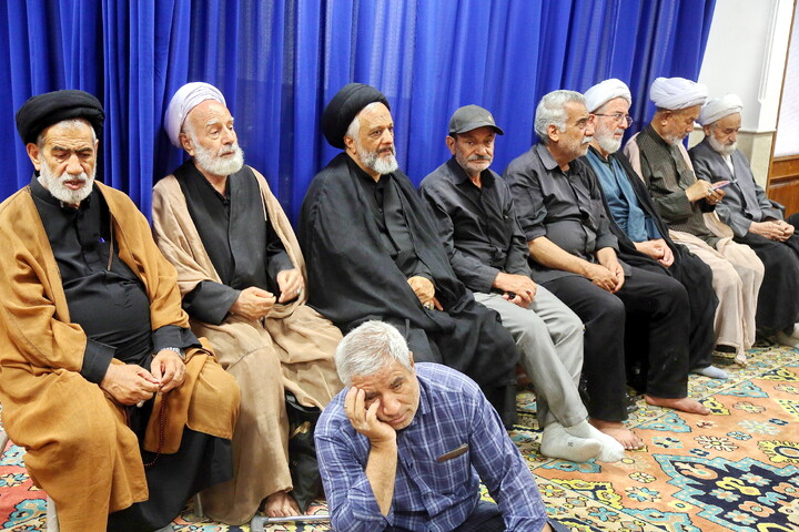 تصاویر/ مراسم عزاداری اربعین حسینی در بیت آیت‌الله العظمی جوادی آملی