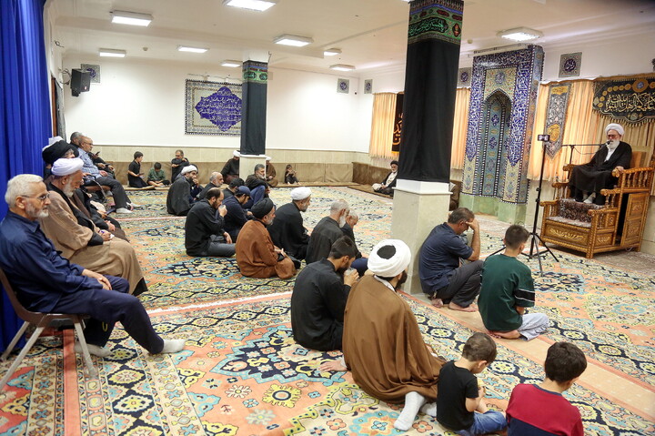 تصاویر/ مراسم عزاداری اربعین حسینی در بیت آیت‌الله العظمی جوادی آملی