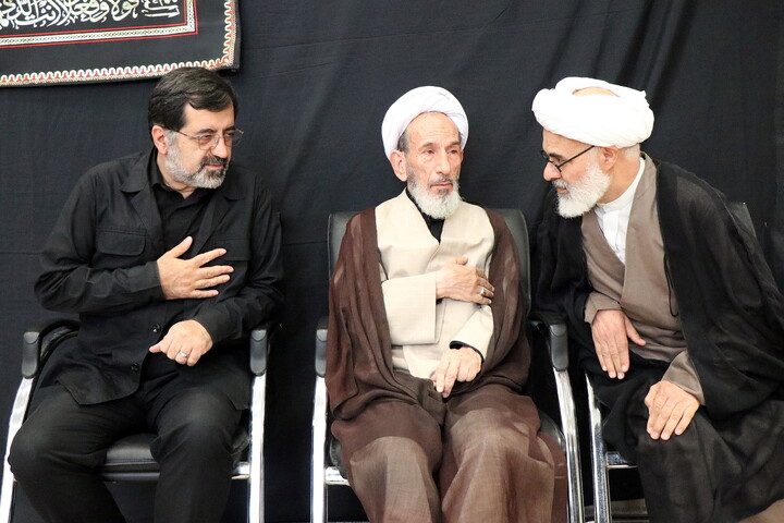 تصاویر/ مراسم عزاداری اربعین حسینی در بیت آیت‌الله العظمی نوری‌همدانی